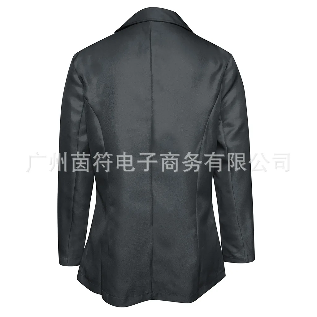 EBay Amazon Wish конфетного цвета с длинным рукавом костюм Commuter Slim Fit похудение пальто женщин
