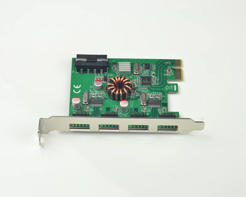 PCI E Плата расширения USB 2 0 внешний 4x9 контактный разъем 8 port USB2.0 для PCIe адаптер