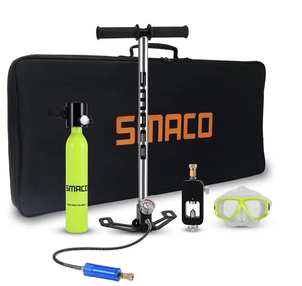 SMACO оборудование для дайвинга кислородный цилиндр набор мини-акваланга полная свобода дыхание под водой от 5 до 8 минут