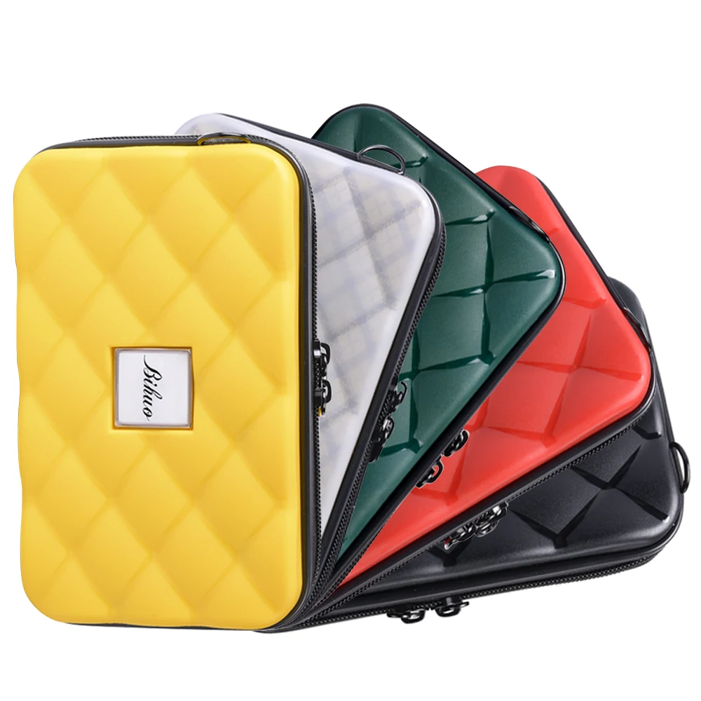 Travel Makeup and Cosmetic Waterproof Bag, Portable Cosmetic Brush Organizer Case, Women's Toiletry Multifunction Hard Case