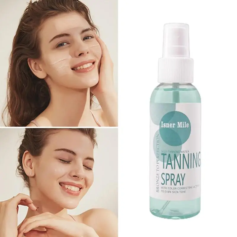 Summer Tanning Water Spray Sun Tanning Spray Makeup Foundation Spray Long-lasting Sunblock Moisturizing Cream N4N6