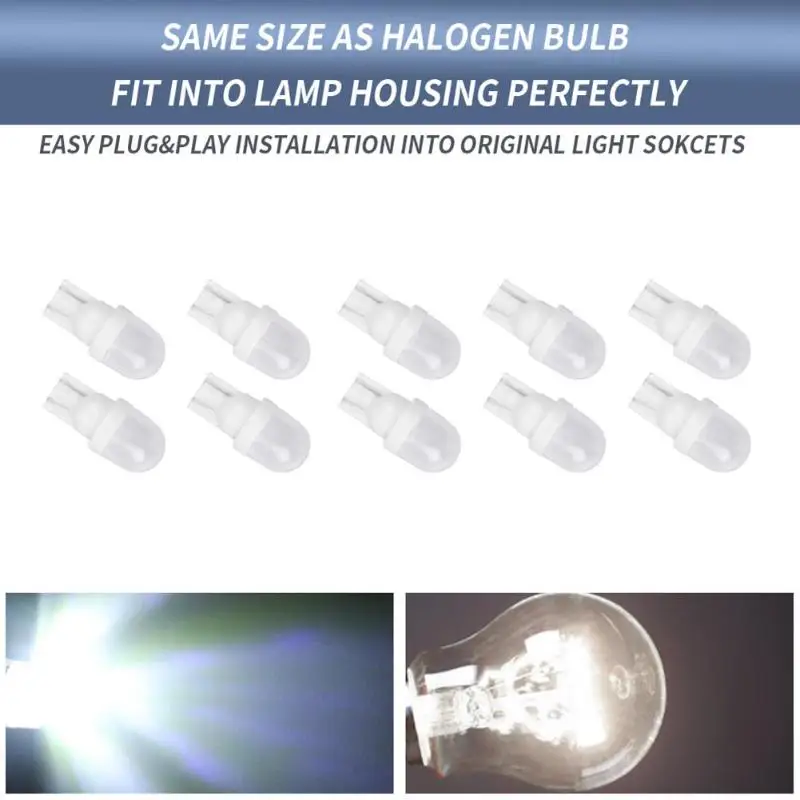 10 шт. T10 1,5 W 5730 2SMD 100LM Шина CAN автомобиль светодиод чтения клиновые лампы