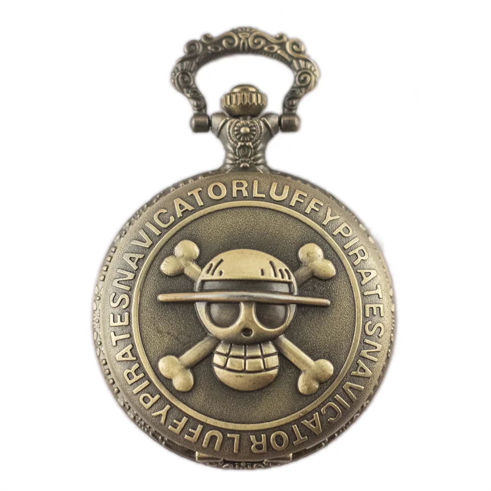 

Skeleton Figure Large Pocket Watch Retro Necklace Quartz Lanyard Pocket Watch Men And Women Watch