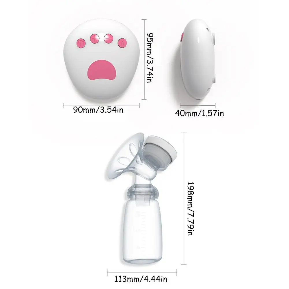 Двойные электрические молокоотсосы мощный всасывающий USB Электрический молокоотсос с детской бутылочкой для молока холодная грелка Nippl