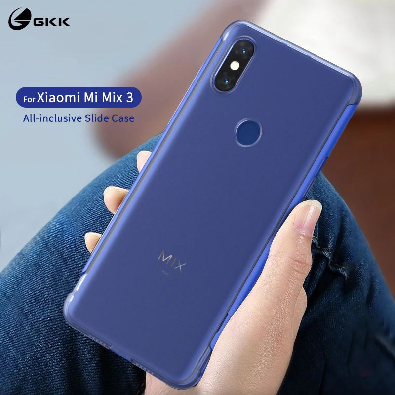 Чехол GKK Slide для Xiaomi Mi Mix 3 чехол 2 в 1 прозрачный матовый противоударный