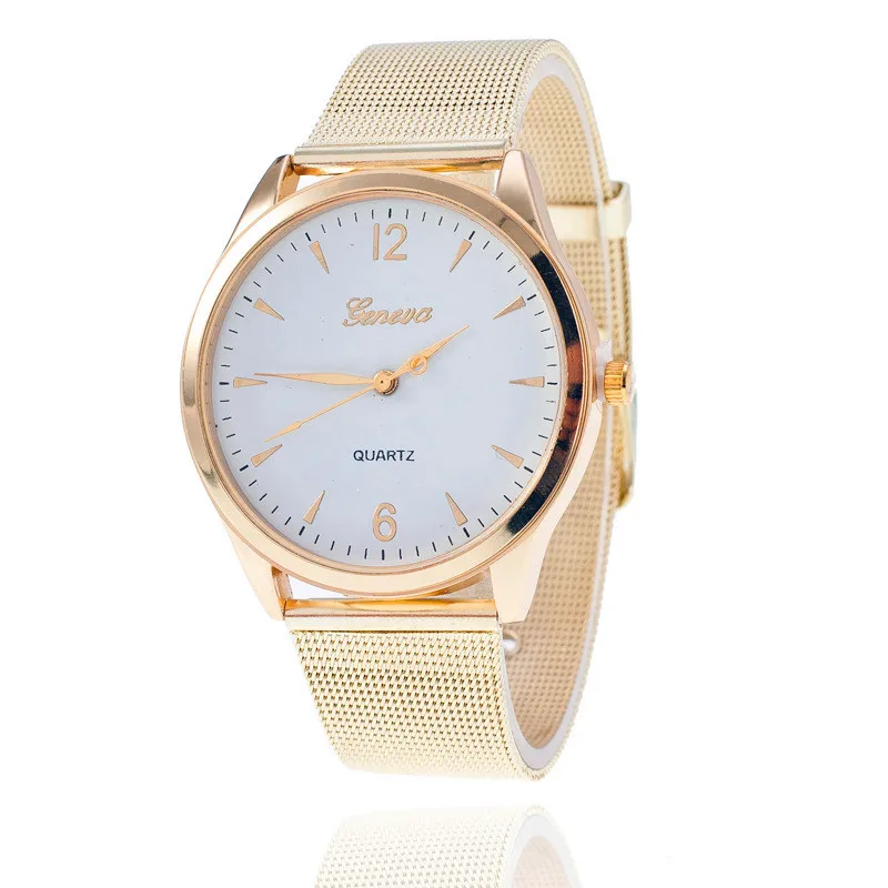 

GENEVA Fashion Simple Women Watches Famous Luxury Quartz Wrist Watch Ladies Watch Clock relogio feminino reloj mujer