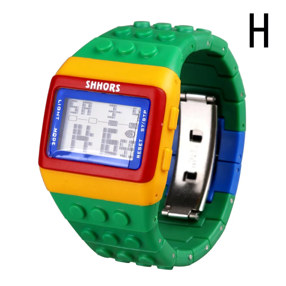 Популярные специальные унисекс цветные цифровые наручные часы винтажные мужские часы Skmei Saat - Цвет: H