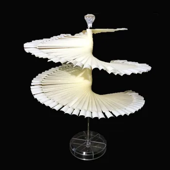 

KROFAUE 120 Pcs False Nail Tip For Demonstration Display Stand Nail Art Manicure Practice Tool White Transparent Showing Shelf