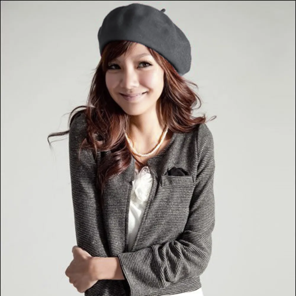 

Autumn Winter Women's Fashion Cap Berets Princess Hat