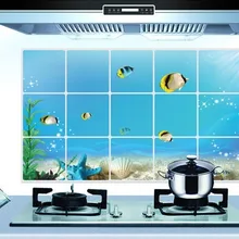 Стиль, кухонная клейкая бумага, наклейки на стену, 3018& растительное масло, устойчивые к высоким температурам, алюминиевая фольга