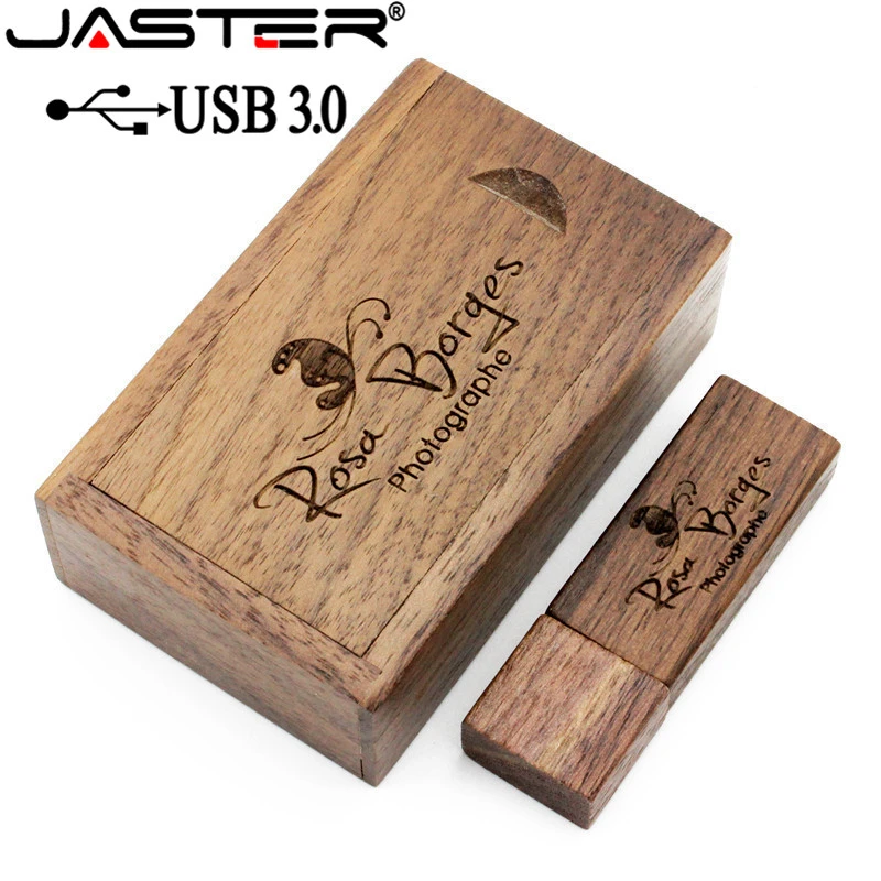 JASTER memoria USB 3,0 + caja de madera de Arce, pendrive de 4GB, 8GB, 16GB, 32GB y 64GB, logotipo personalizado gratis, unidad|Unidades flash USB| - AliExpress