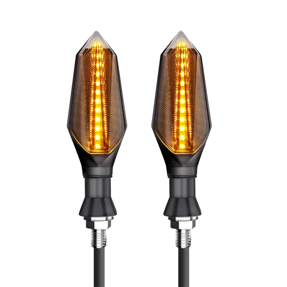 HUA-2PCS Универсальный мотоциклетный светодиодный мигающий поворотный singal для yamaha fazer fz6 Kawasaki zr7 Suzuki en125 honda cb125f msx 125 - Цвет: HUA-2PCS