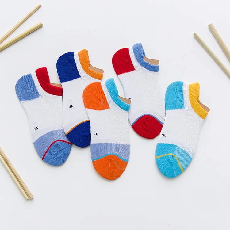 

Summer Children Fishnet Stockings New Style gao pei mian Men And Women Children Mixed Colors Ultra-Thin No-show Socks Relent Bre