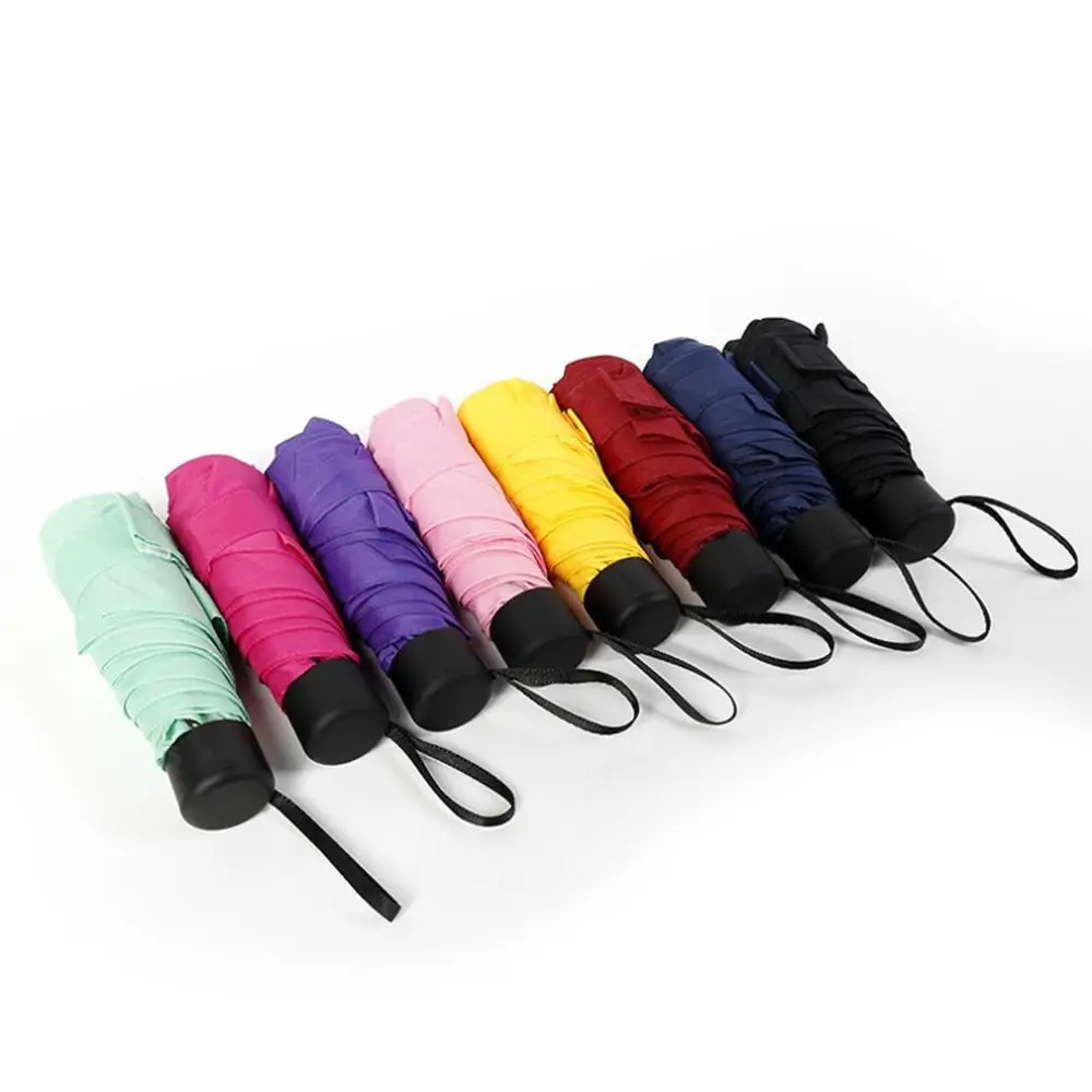 

Mini Umbrella Small Fresh Sun Umbrella Ultra Light Folding Pocket Umbrella Uv Protection Waterproof Portable Travel Umbrella