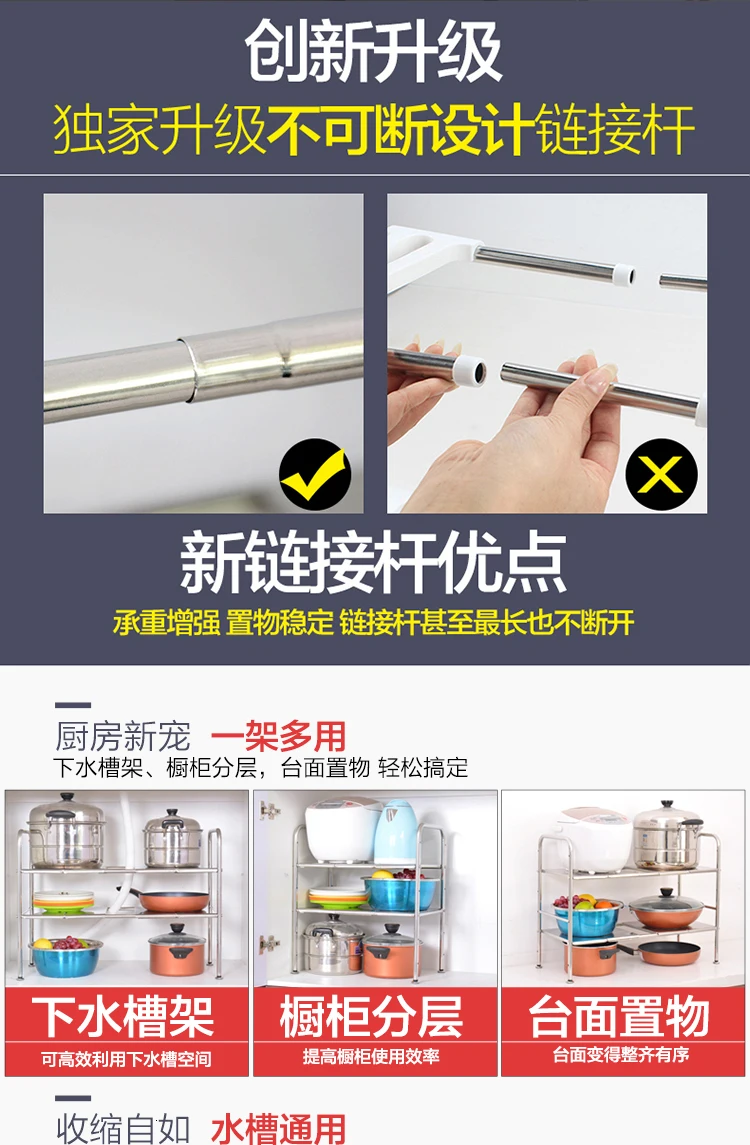 Recyclable stainless steel sink, oiled kitchen pan rack