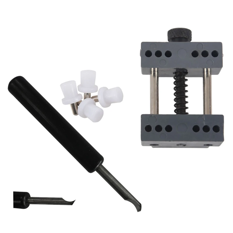 Watch Opener Tool Case Pry Type Repair Tools (Black) &amp Grey Adjustable Vise for Back Cover | Наручные часы