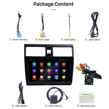

2 Din Car Radio 9 Inch Hd Car Mp5 Multimedia Player Android 8.1 Car Radio Gps Navigation Wifi Bluetooth for Suzuki Swift 2005-20