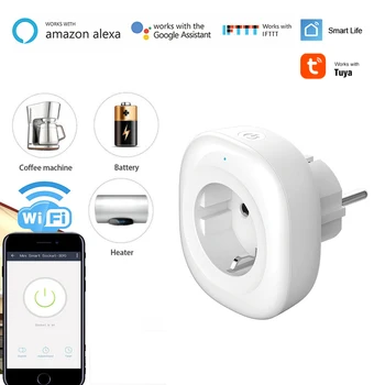 

WIFI Smart Plug Smart Switch Socket EU Plug Audio Control Smart Timing Socket Wireless Outlet Work For Alexa/Google Assistant
