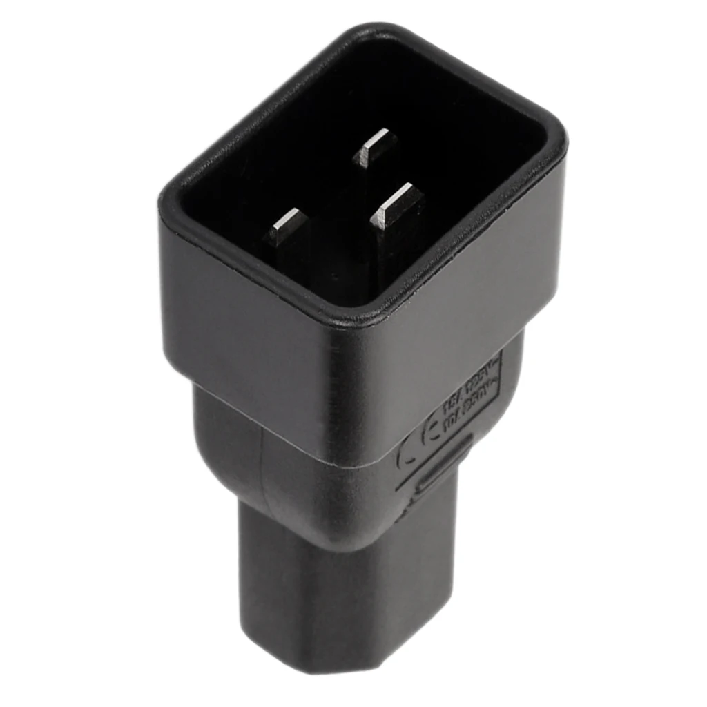 IEC 320 C20 3-Pin To C13 3-Pin Female Plug Power Supply Converter Adapter
