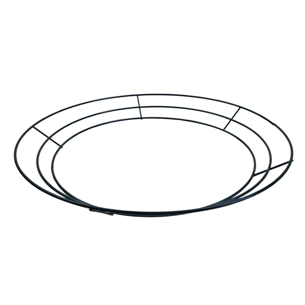 Solid Metal Wire Wreath Rings Wrapping Frames Christmas Wedding Decoration for Xmas Party Favor Home Wall Hangding Ornament