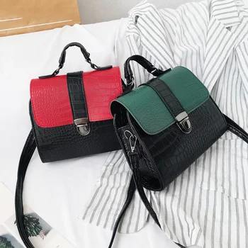 

Retro Alligator Pattern Women Shoulder Crossbody Bag PU Messenger Chain Shoulder Bag Fashion Shoulder Messenger Purse