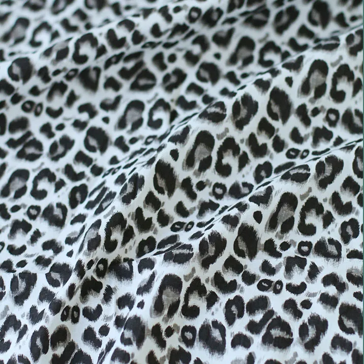 Высококачественная ткань из чистого хлопка с леопардовым принтом | Дом и сад