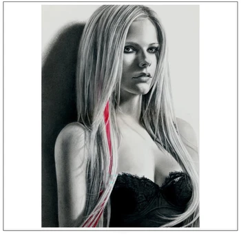 

"Avril Lavigne" 3D HD Print Art Scrolls Poster Wall Art Home Decor Banners Hanging Painting Waterproof Cloth Wall Stickers