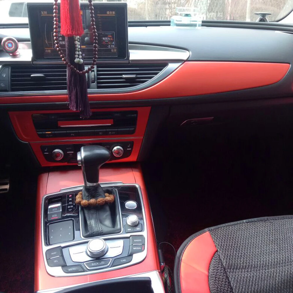 Самоклеющиеся автомобильные наклейки из углеродного волокна для Audi A6 C7 2012-, виниловые автомобильные наклейки и наклейки, аксессуары для стайлинга автомобилей