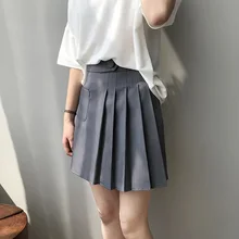 Весенние винтажные мини-юбки, женские летние модные офисные женские Клубные вечерние повседневные Короткие плиссированные юбки с высокой талией, юбка Harajuku