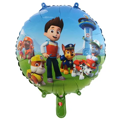 Paw Patrol/украшение на день рождения, фигурки, игрушки Paw Patrol, воздушные шары, вечерние игрушки, детские игрушки для девочек, Чейз, Marshall, баллон - Цвет: 22