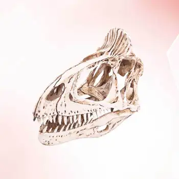 

1PC Cryolophosaurus Skull Ornament Simulated Dinosaur Skull Decor Resin Cryolophosaurus Skull Crafts Dinosaur Skull Model Decor