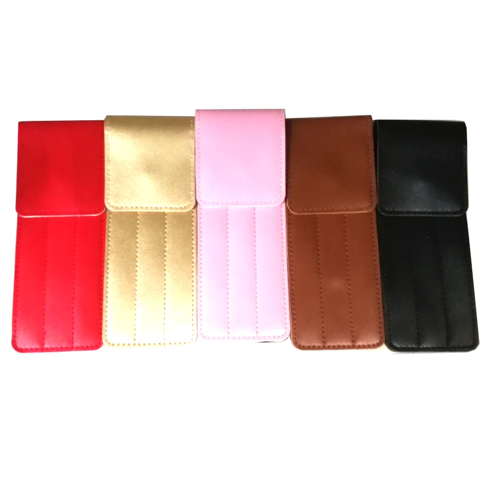 

Professional storage for tweezers eyelash extension tools leather bag for tweezers portable safe makeup tools