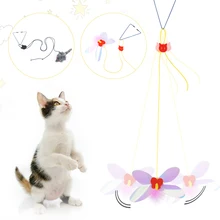 

1.8m Bouncing Plush Mouse Cat Interactive Toy Hanging Door Funny Scratch Rope Self-excited Retractable Cat Stick Pet Supplies