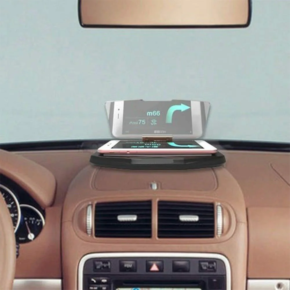 Крепление на приборную панель HUD держатель Автомобильный Стенд Поддержка Предупреждение складной стеклянный кронштейн дисплей телефон навигация gps проектор