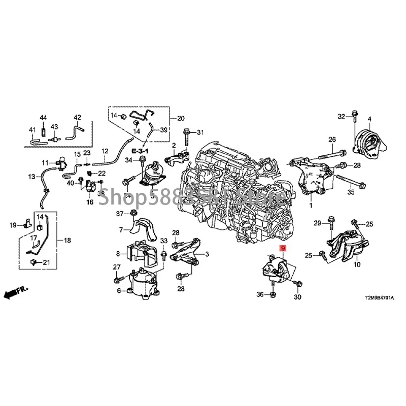 

Car Engine bracket glue Upper torsion bar Torque converter hon daa cco rd upper connecting rod Gearbox bracket glue