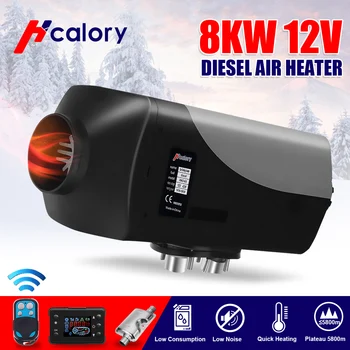 

12V 8KW Car Diesels Air Parking Heater Car Heater LCD Remote Control Monitor Switch + Silencer for Trucks Bus Trailer Heater