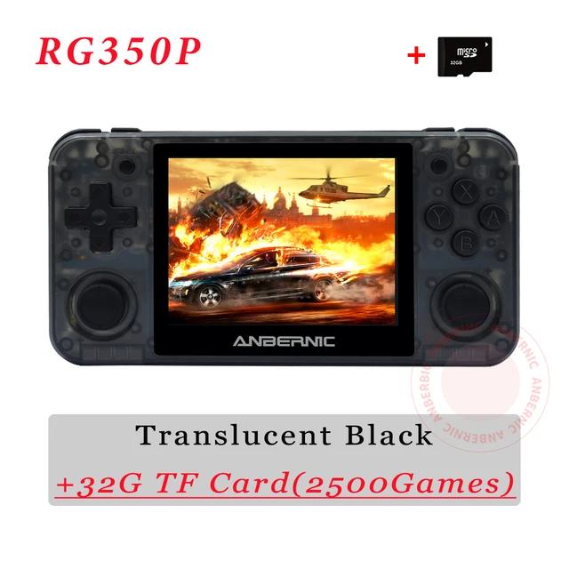 ANBERNIC RG350P Game Console 3.5 IPS Screen 2500 Retro Games PS1 HDMI-compatible Mini Pocket Handheld Game Player Boy Xmas Gift RG350P TB 48G