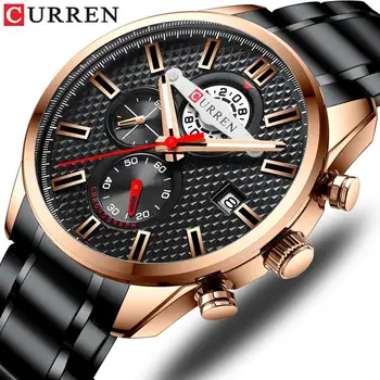 

CURREN Watch for Men Fashion Quartz Sports Wristwatch Chronograph Clock Date Watches Stainless Steel Male Watch Dropshopping