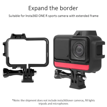 

Delicate Design Durable Frame Accessory Cold Shoe Mounting Bracket Protective Frame for Insta360 ONE R Camera