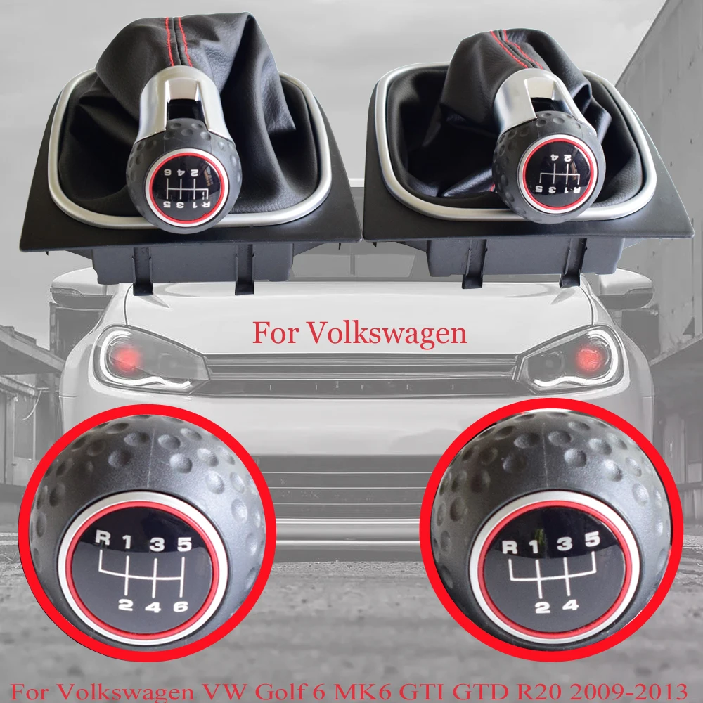 Ручной 5 6-Скоростной рычаг переключения передач для Volkswagen VW Golf 6 MK6 GTI GTD R20 2009-2013 |