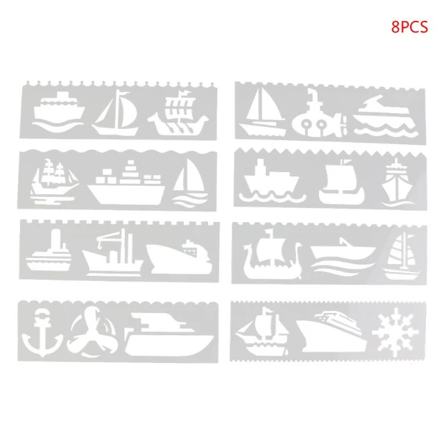 8PCS children Drawing Template Kids Drawing Templates Kids