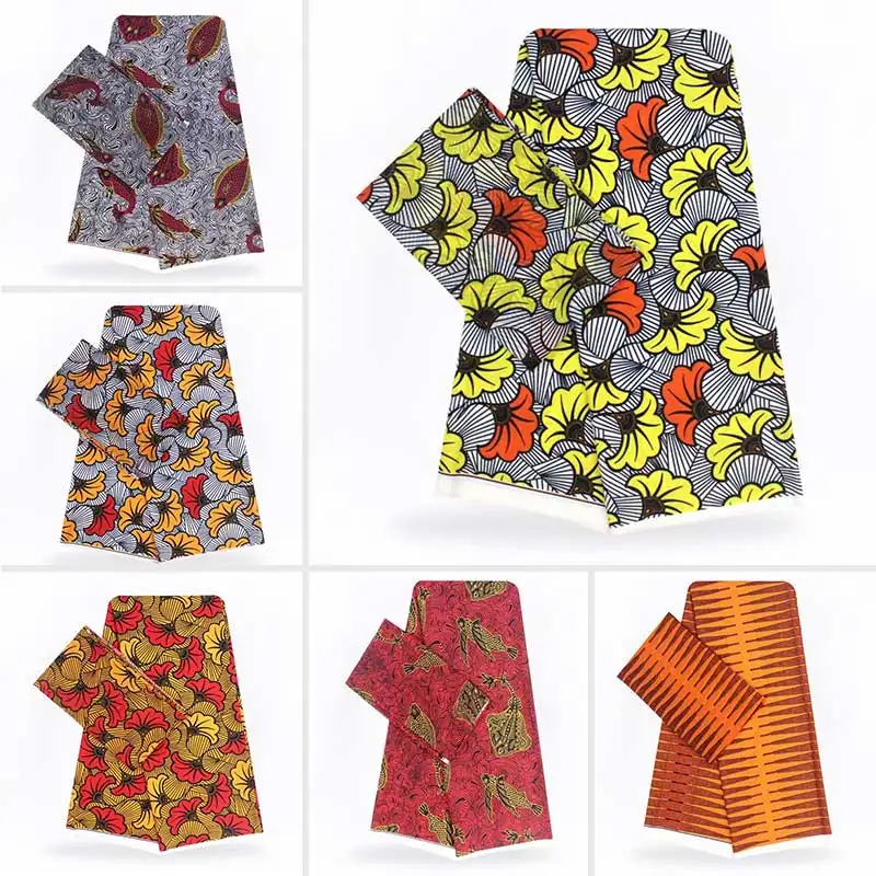 Горячая высокого качества искусственный шелк Африканский принт ткань нигерийская Анкара африканская восковая печать! YB02