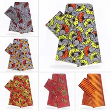 Горячая высокого качества искусственный шелк Африканский принт ткань нигерийская Анкара африканская восковая печать! YB02