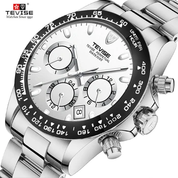 

Tevise Automatic Mechanical Watch Men Stainless steel Date Wristwatch Fashion Business Mens Watches Relogio Masculino