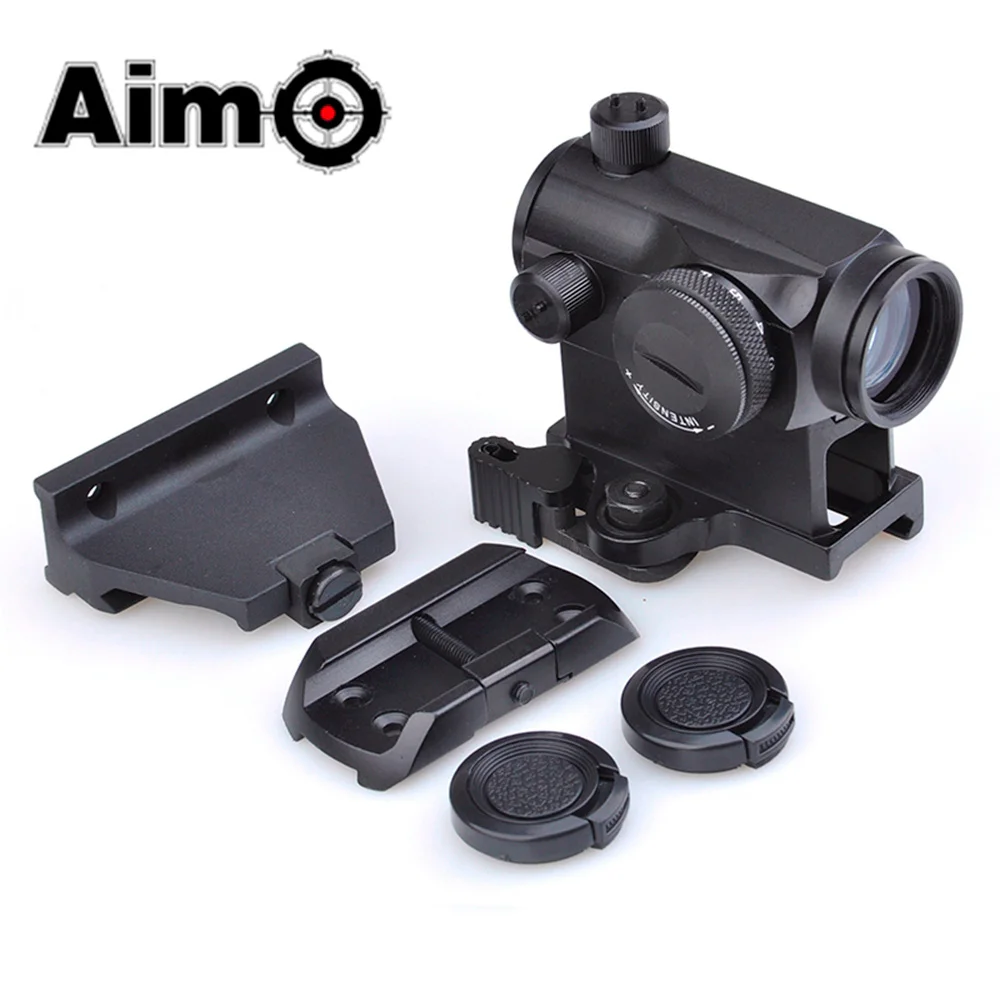 

Aim-O Tactical Riflescope T1 Red/Green Dot Scope Sight With QD Mount/Low Mount/Vertical Offset Mount T-1 AO5031 Hunting Optics