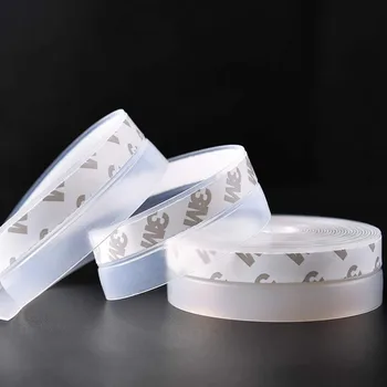 

25mm/35mm/45mm Width Self Adhesive Door Seal Strip Window Sealing Tape Weather Stripping Silicone Bottom Door Seal