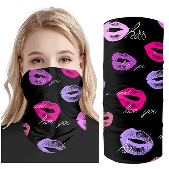 

3D Lip Print Women Seamless Magic Neck Scarf Anti UV Dust Head Band Warmer Face Mask Ski Balaclava Tube Scarf Foulard Cheveux