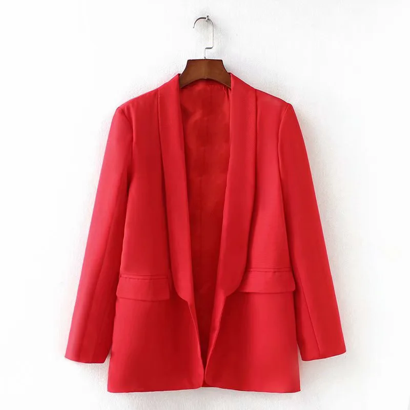 

Tjjnz Europe And America WOMEN'S Dress 2018 Autumn New Style No Buckle Cardigan WOMEN'S Suit Jacket 2922