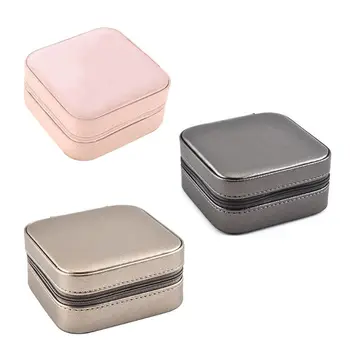 

Imitation PU Jewelry Box Creative Portable Storage Case Necklace Earring Ring Multifunctional Jewellery Container