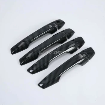 

ABS Carbon Fiber Handle Side Covers For Mitsubishi Eclipse Cross 2018 2019 Right-Hand Drive Cars Auto Styling Accessories 8pcs